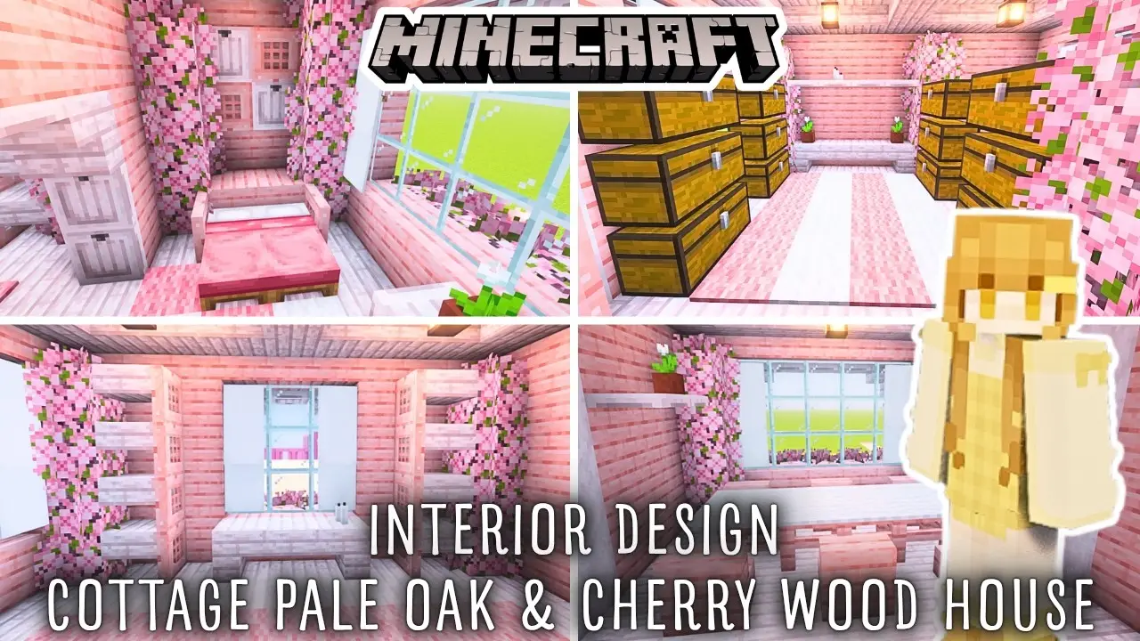 Minecraft cottage interior thumbnail