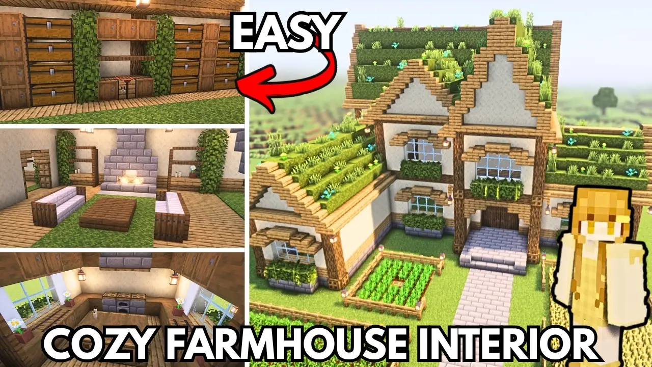 minecraft cozy farmhouse thumbnail
