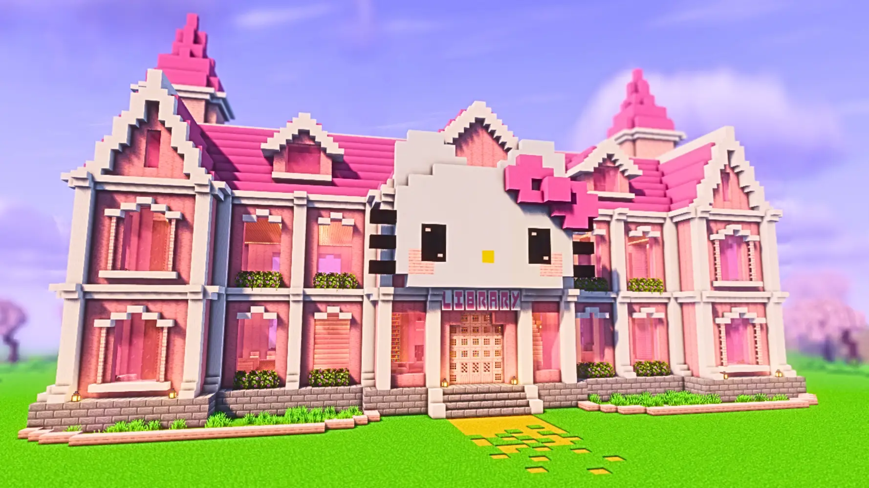 how-to-build-a-hello-kitty-inspired-library-in-minecraft