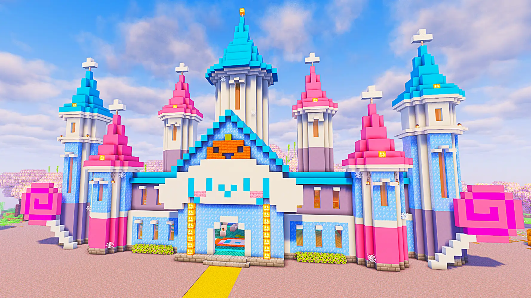 Cinnamoroll_halloween_castle_minecraft